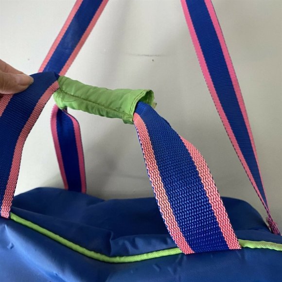 Dynastar Ski Duffle Boot Bag Vintage Taiwan Blue Pink Green - Picture 5 of 10